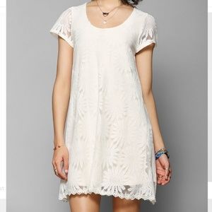 Urban Outfitters Floral Lace Trapeze Dress